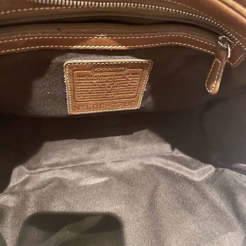 Coach .Brown Leather Handbag - Picture 8 of 16